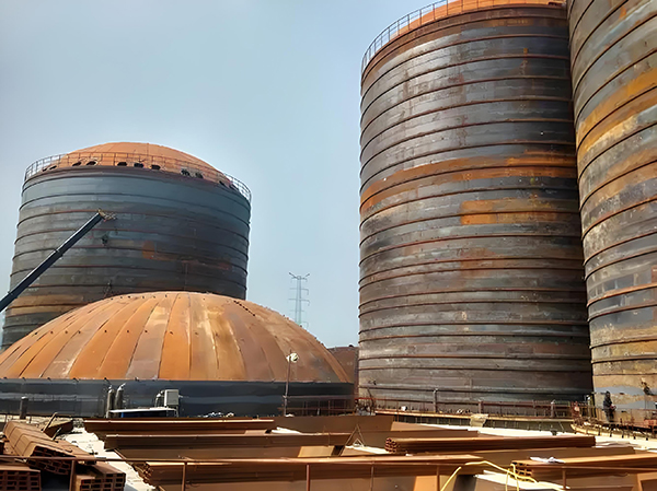 新龙镇焦粉钢板仓